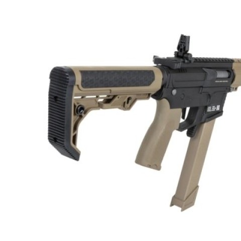 Пістолет-кулемет Specna Arms SA-FX02 Flex Hal Etu with orange discharge device Half-Tan