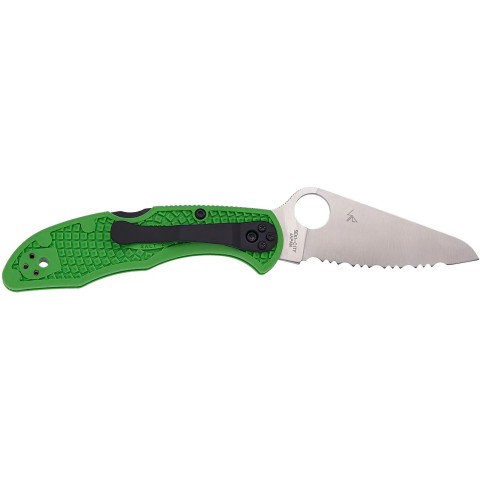 Нож Spyderco Salt 2, серрейтор, LC200N, FRN ц:green
