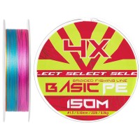 Шнур Select Basic PE Multicolor 150m #1.5/0.18mm 22lb/9.9kg