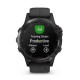 Смарт-часы Garmin fenix 5 Plus Sapphire черные с черным ремешком