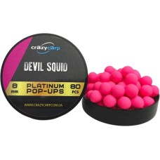 Бойлы Crazy Carp Fluoro Pop-Ups 8мм Devil Squid (80мм/уп)
