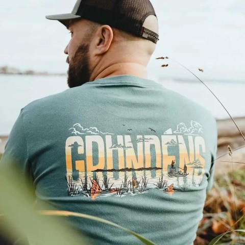 Футболка Grundens Redfish Flats L Urchin