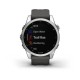 Смарт-часы Garmin fenix 7S серебристые с ремешком графитового цвета