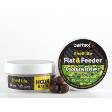 Бойлы Baitex вареные Flat & Feeder Coriander 10 мм (45 шт)