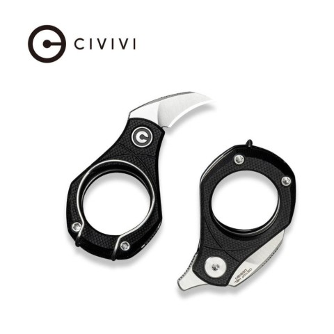 Ніж складаний кишеньковий Civivi Pyrus, (1.6 см) 14C28N / G10 чорний