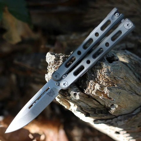 Ніж Benchmade Laro, balisong, titanium, 82