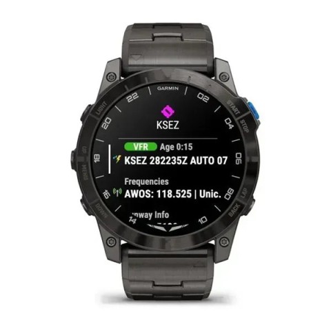 Garmin D2 Mach 1 Pro — авиационные смарт-часы с титановым браслетом