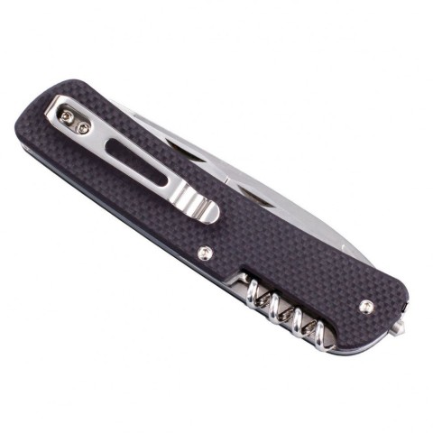 Багатофункціональний ніж Ruike Criterion L32, (8.5 см) 12C27 / G10 коричневий, 13 інстр.