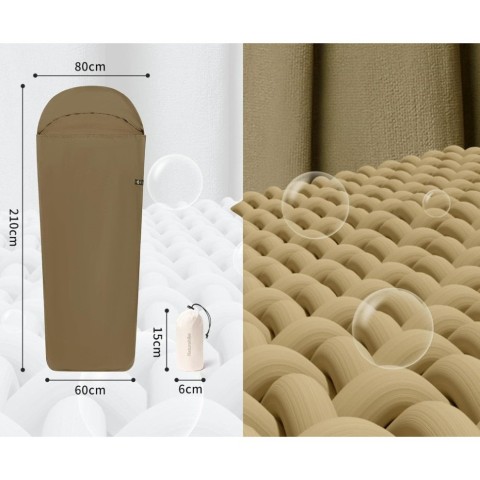 Підкладка для спального мішка Naturehike CNH22SD016, нейлон, коричнева