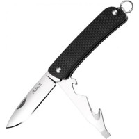 Багатофункціональний ніж Ruike Criterion S21, (5.3 см) 12C27 / G10 чорний, 5 інстр.