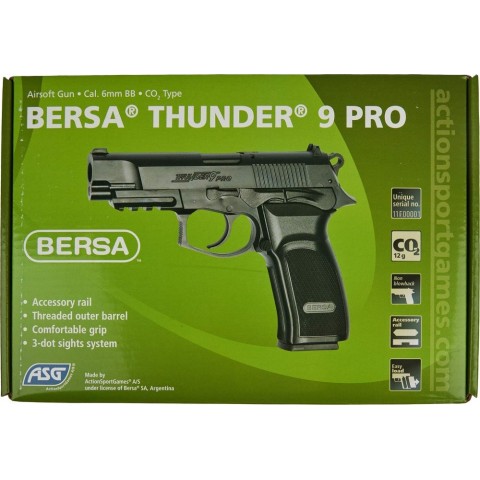 Пистолет страйкбольный ASG Bersa Thunder 9 PRO CO2 кал. 6 мм