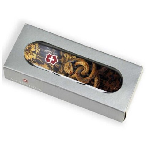 Ніж Victorinox Swiss Army Climber Zodiac Золота дерев'яна змія