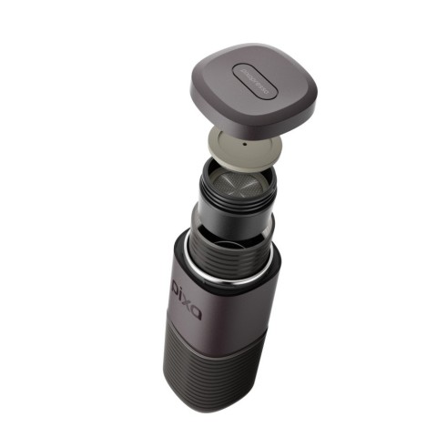 Портативна еспресо-кавоварка Wacaco Nanopresso біла з чохлом, механічна, для меленої кави