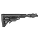 Приклад FAB M4 с амортизатором для AK 47, полимер, черный