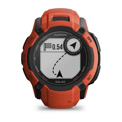 Смарт-годинник Garmin Instinct 2X Solar полум’яно-червоний