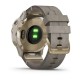 Смарт-часы Garmin fenix 6S Pro Sapphire золотистые с серым кожаным ремешком