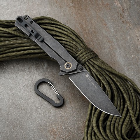 Ніж складаний туристичний Ruike P801-G, (8.6 см) 14C28N / G10 оливковий