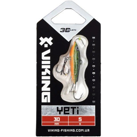 Балансир Viking Fishing Yeti Ice Jig 30mm 5.0g #18 Golden Green