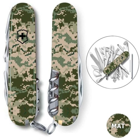 Складаний ніж Victorinox SWISSCHAMP ARMY Піксель 1.6795.3.W3940p