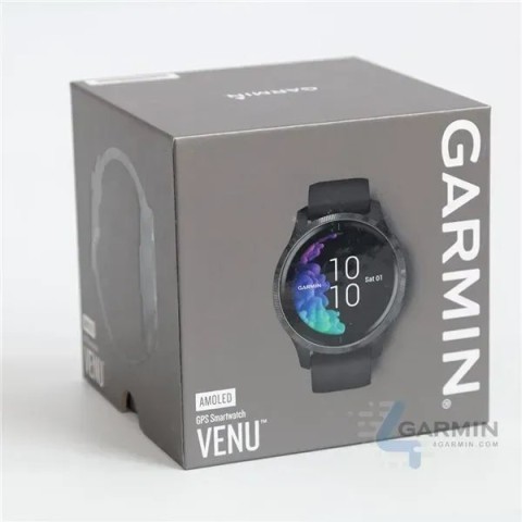 Смарт-часы Garmin Venu черные с серым безелем