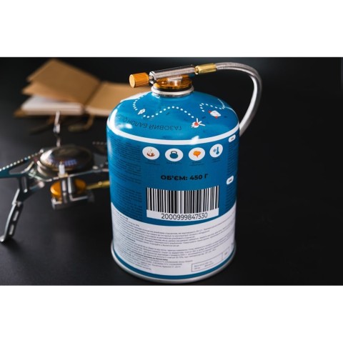 Набір із 12 шт газових балонів різьбових бутанових Quest, 450гр