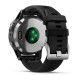 Смарт-часы Garmin fenix 5 Plus серебристые с черным ремешком