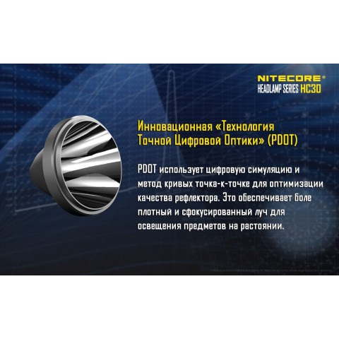Фонарь налобный Nitecore HC30w (теплый свет)