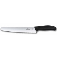Ніж кондитерський Victorinox Swiss Classic 22см хвил чорн 6.8633.22B