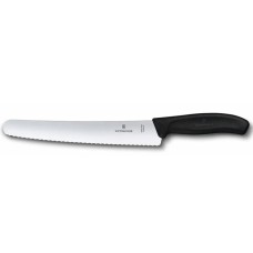 Ніж кондитерський Victorinox Swiss Classic 22см хвил чорн 6.8633.22B