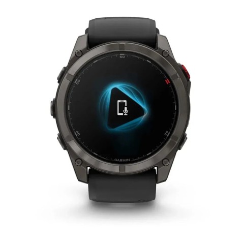 Смарт-годинник Garmin fenix 8 Pro AMOLED (51 мм) Sapphire карбоново-сірий DLC титан чорний/гравійно-сірий