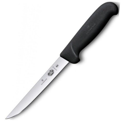 Кухонний ніж Victorinox Fibrox Boning лезо 12см вузьке з чорн. ручкою