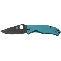 Нож Spyderco Tenacious Titanium Black Blade, 8Cr13MoV ц:blue