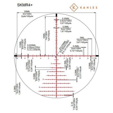 Приціл оптичний KAHLES K328i DLR CCW 3.5-28x50 (36 мм) illum. Skmr4+ w-left FFP