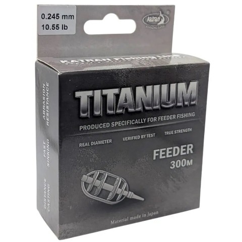 Леска Katran Titanium Feeder 300m (metalic) 0.265mm 12.65lb/5.44kg