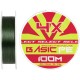 Шнур Select Basic PE Green 100m #0.4/0.06mm 6lb/3kg