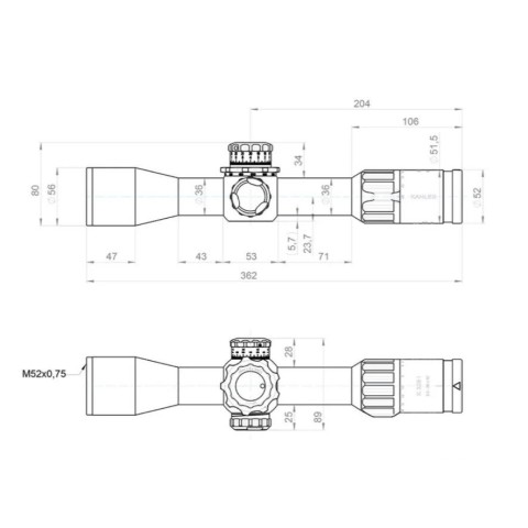 Прицел оптический KAHLES K328i DLR CCW 3.5-28x50 (36 мм) illum. Skmr4+ w-right FFP