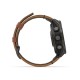 Смарт-часы Garmin fenix 8 Pro AMOLED (47 мм) Sapphire карбоново-серый DLC титан с каштановым кожаным ремешком
