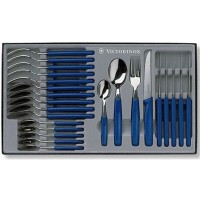 Набор Victorinox, 24 столовых прибора, серрейтор, синий
