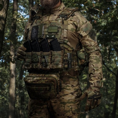 Сумка-напашник Ukrarmor PRO. Розмір XL (19х26 см). Матеріал Cordura 500D Мультикам