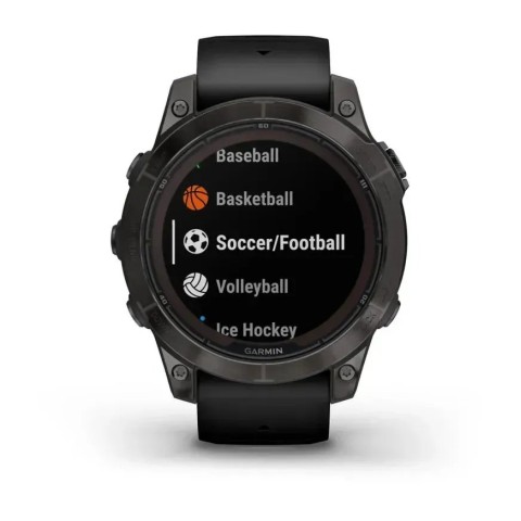 Смарт-часы Garmin fenix 7 Pro Sapphire Solar Edition карбоново-серые титановые DLC с черным ремешком