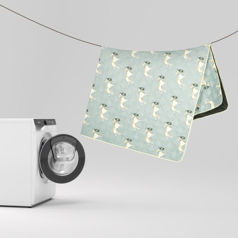 Килимок для пікніка водостійкий Naturehike CNK2350WS010, 210x240 см, світло-салатовий з принтом