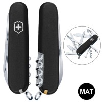 Ніж Victorinox Huntsman Mat 91мм,15функ,чорн.мат