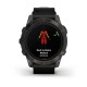 Смарт-часы Garmin epix Pro Gen 2 Sapphire Edition (47мм) карбоново-серые титановые DLC с черным кожаным ремешком