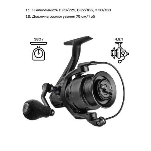 Котушка Brain Scout SE-B (new logo) 5000S 8+1BB 4.9:1 Black