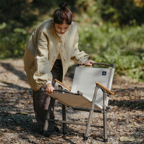 Крісло складане Naturehike CNK2550JJ010, сталь, бежевий