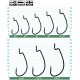 Крючок Owner J-Light 5109 Worm Hook #4 (6 шт/уп)