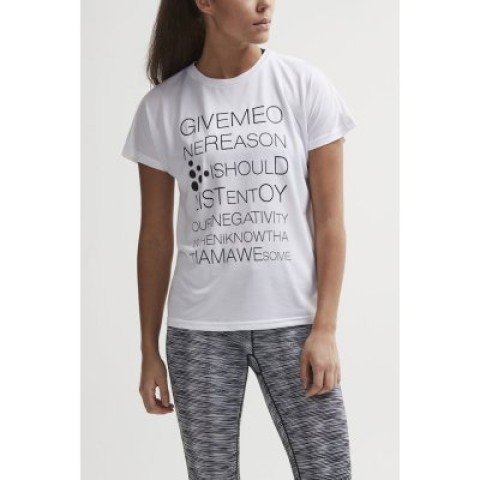 Eaze SS Logo Mesh Tee Woman