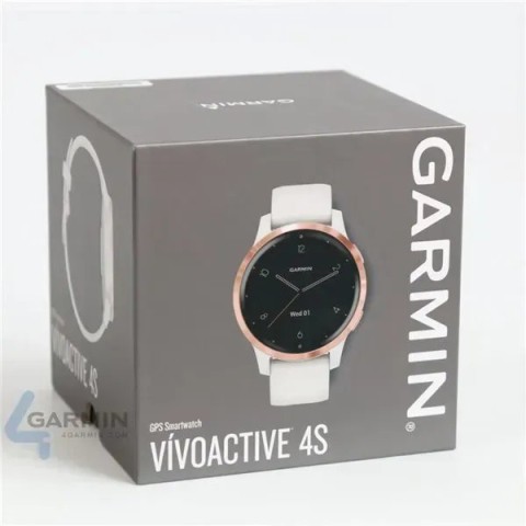 Смарт-годинник Garmin vivoactive 4S білий з рожево-золотистим безелем