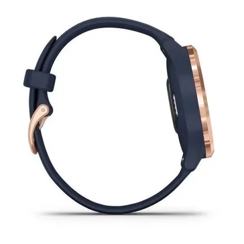 Смарт-часы Garmin vivomove 3S с розово-золотистым безелем и темно-синим ремешком