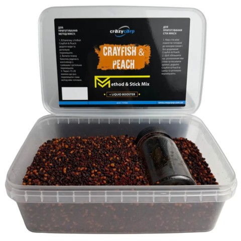 Метод Микс Crazy Carp Method & Stick Mix Crayfish & Peach 400г
